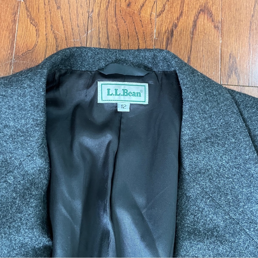 L.L. Bean Charcoal Gray Blazer - Picture 2 of 4